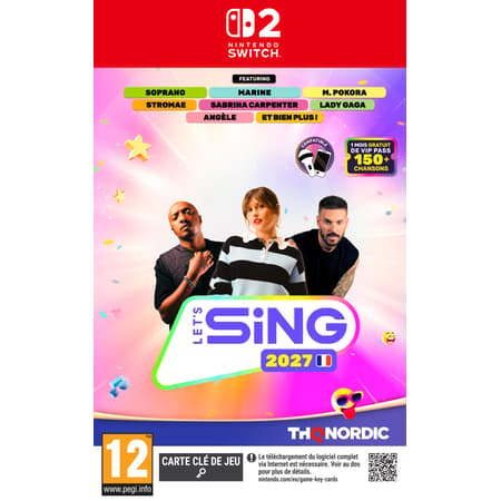 Let's Sing 2027 - Hits français et internationaux - Game-key Card - Nintendo Switch 2