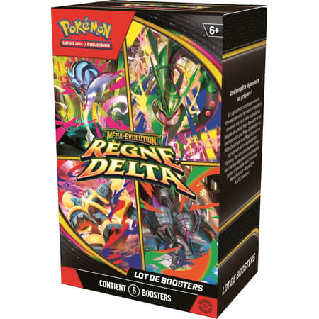 Pokémon JCC : Lot de 6 boosters Méga-Évolution - ME06 Règne Delta - FR