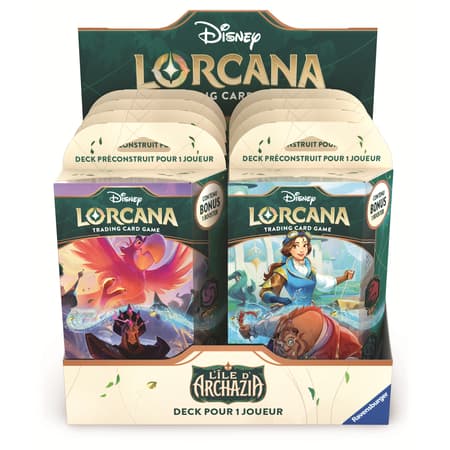 Disney Lorcana JCC : L'île d’Archazia - Display de Deck de démarrage (8 Decks) - FR