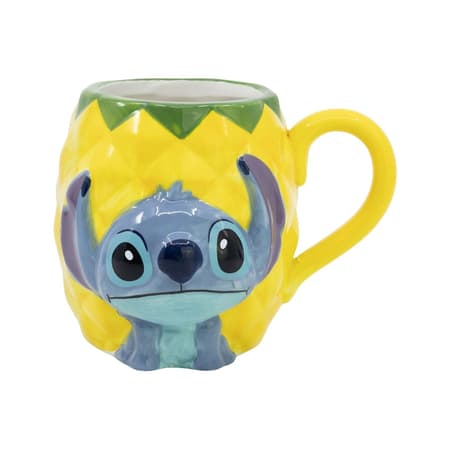 Disney - Tasse 3D en céramique Stitch Ananas - 414ml - 4