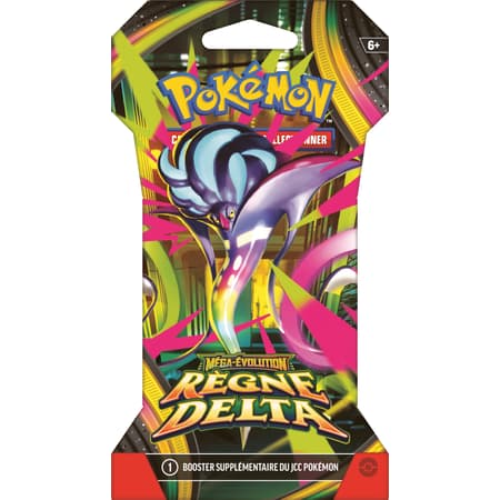Pokémon JCC - Méga-Évolution - Pack de Booster sous blister ME06 Règne Delta (1 Booster aléatoire) - FR - 6