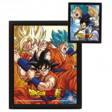 Dragon Ball Super - Amis ou ennemis Cadre 3D Lenticulaire 26x20cm - 3