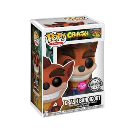 Funko Pop! Games: Crash Bandicoot III - Crash Bandicoot (Flocked)