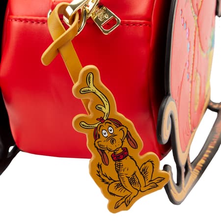 Loungefly : Dr Seuss Le Grinch - Sac Cross Body Traineau - 5