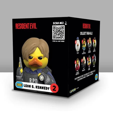 Numskull - Best of TUBBZ Boîte Canard de bain - Resident Evil - Leon S. Kennedy - 9cm - 4