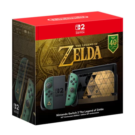 Console Nintendo Switch 2 édition 40e Anniversaire de The Legend of Zelda