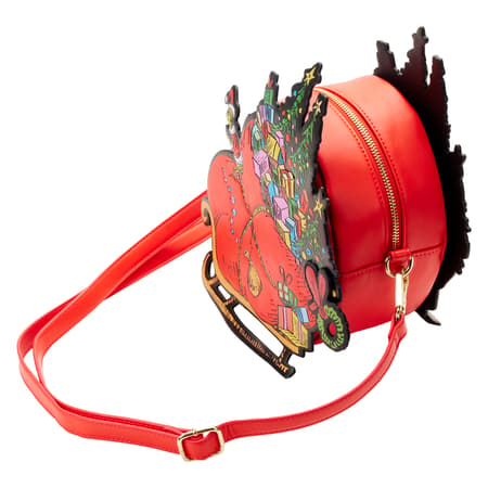 Loungefly : Dr Seuss Le Grinch - Sac Cross Body Traineau - 3