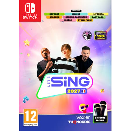 Let's Sing 2027 - Hits français et internationaux + 2 Microphones - Nintendo Switch
