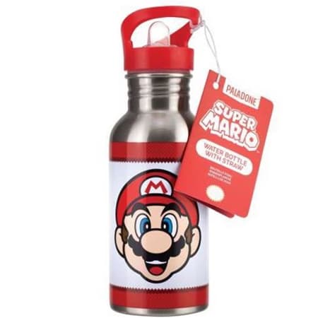Nintendo - Super Mario - Super Mario metalen waterfles met rietje 500ml