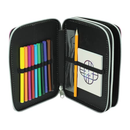 K-Pop Demon Hunters - Trousse à crayons dotée de deux fermetures éclair - 2