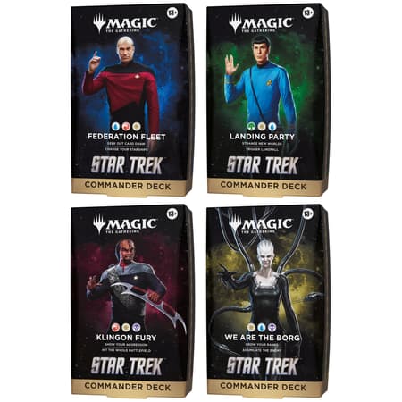 Magic: The Gathering - Star Trek Commander Decks Assortment (4 Commander Decks) - UK