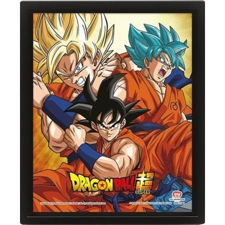 Dragon Ball Super - Amis ou ennemis Cadre 3D Lenticulaire 26x20cm
