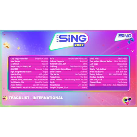 Let's Sing 2027 - International Version + 2 Microphones - Nintendo Switch - 2