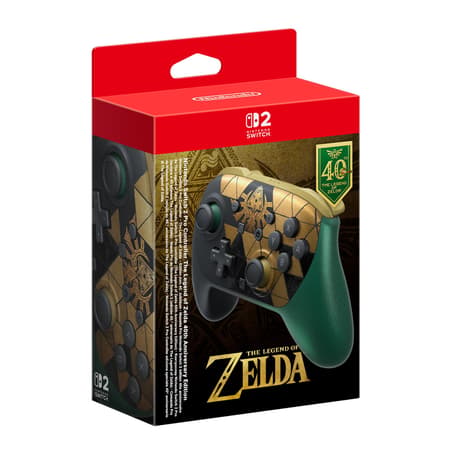 Manette Pro Nintendo Switch 2 édition 40e Anniversaire de The Legend of Zelda
