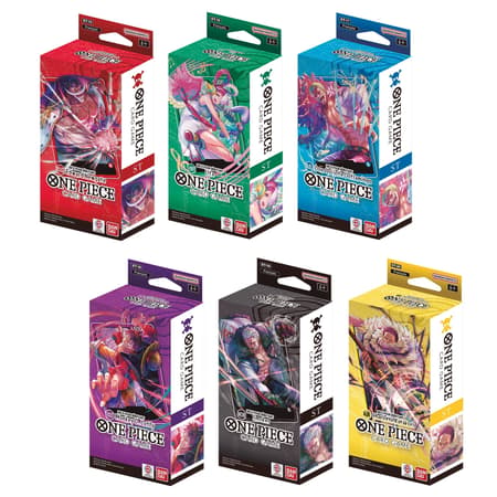 One Piece Card Game - Display de Deck débutant - Edward Newgate / Uta / Don Quijote Doflamingo / Monkey D. Luffy / Smoker / Charlotte Katakuri (6 Decks) - FR