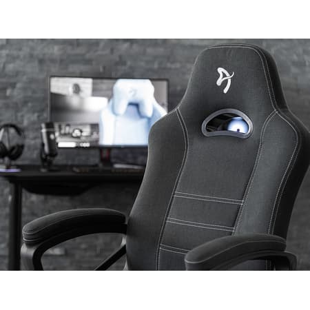 Arozzi Enzo - Chaise Gaming en tissu tissé - Noir - 6