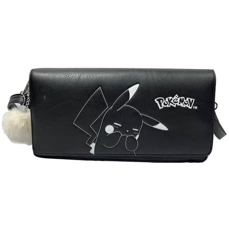 Pokémon - Sac à main baguette à bandoulière noir Pikachu