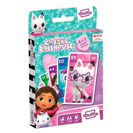 Shuffle - Gabby's Poppenhuis 4-in-1 Kaartspel