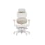 TGIF Gaming - Chaise de bureau ergonomique avec repose-pieds MUSE Ivoire et Blush