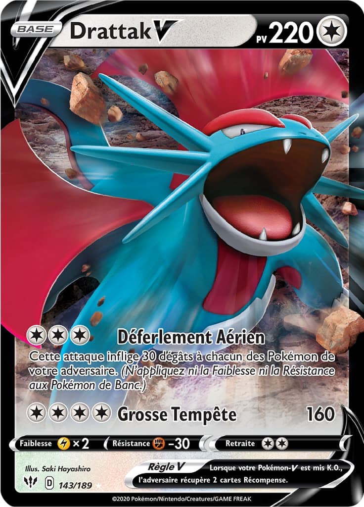 Drattak V 143 Épée & Bouclier Ténèbres Embrasées EB03