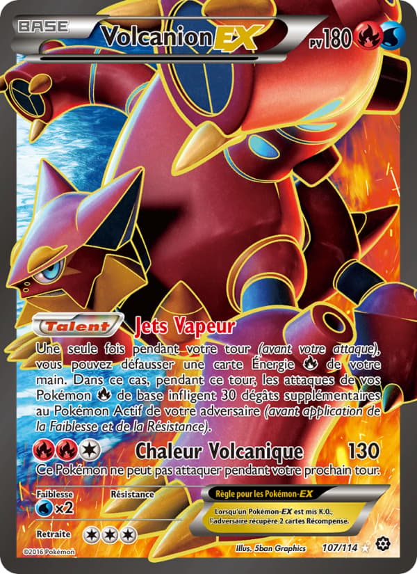 Volcanion EX 107 XY Offensive Vapeur