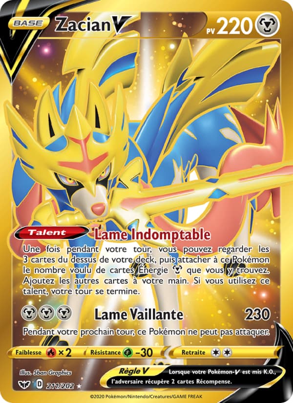Zacian V 211 Épée & Bouclier EB01