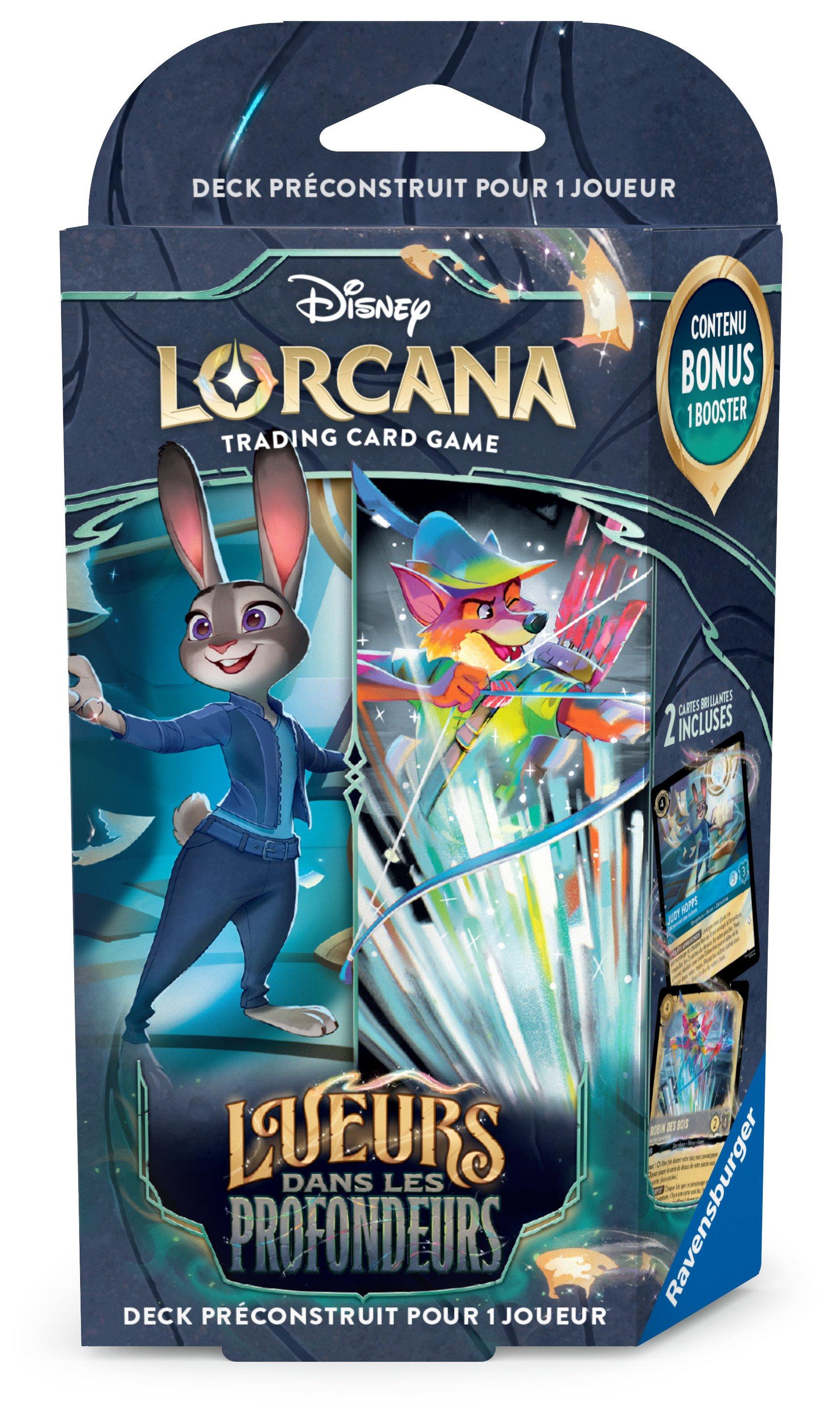 Disney Lorcana JCC : Lueurs dans les Profondeurs - Deck de démarrage Judy Hopps et Robin des Bois - FR