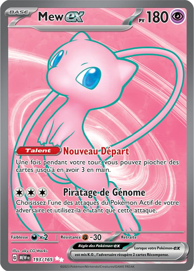 Mew ex 193 Ecarlate & Violet 151 EV035