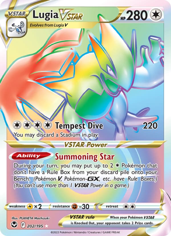 Lugia VSTAR 202 Sword & Shield Silver Tempest EN