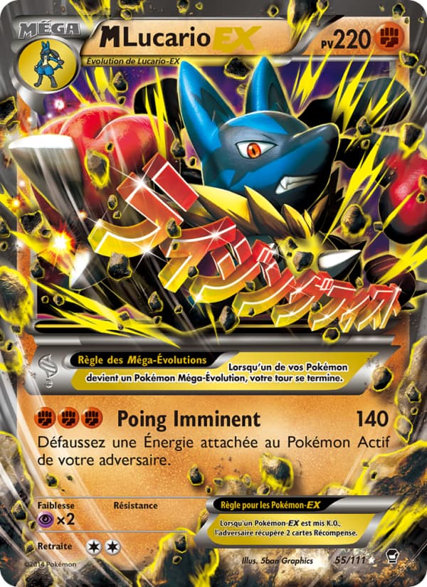 M Lucario EX 055 XY Poings Furieux XY03