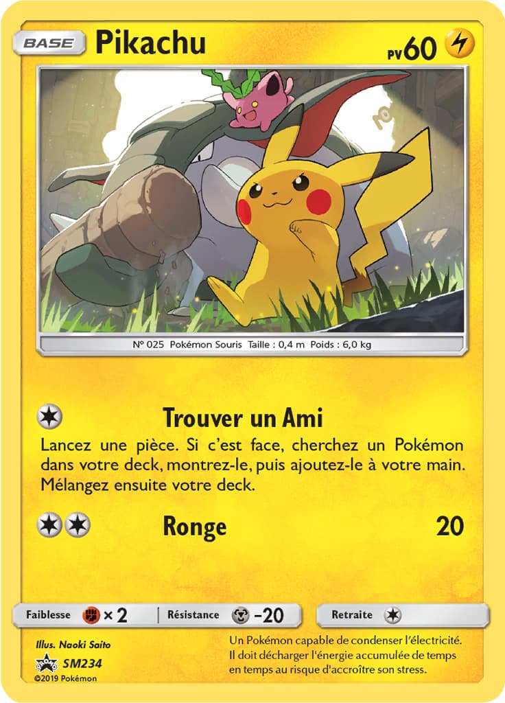 Pikachu SM234 Soleil et Lune Promo SM
