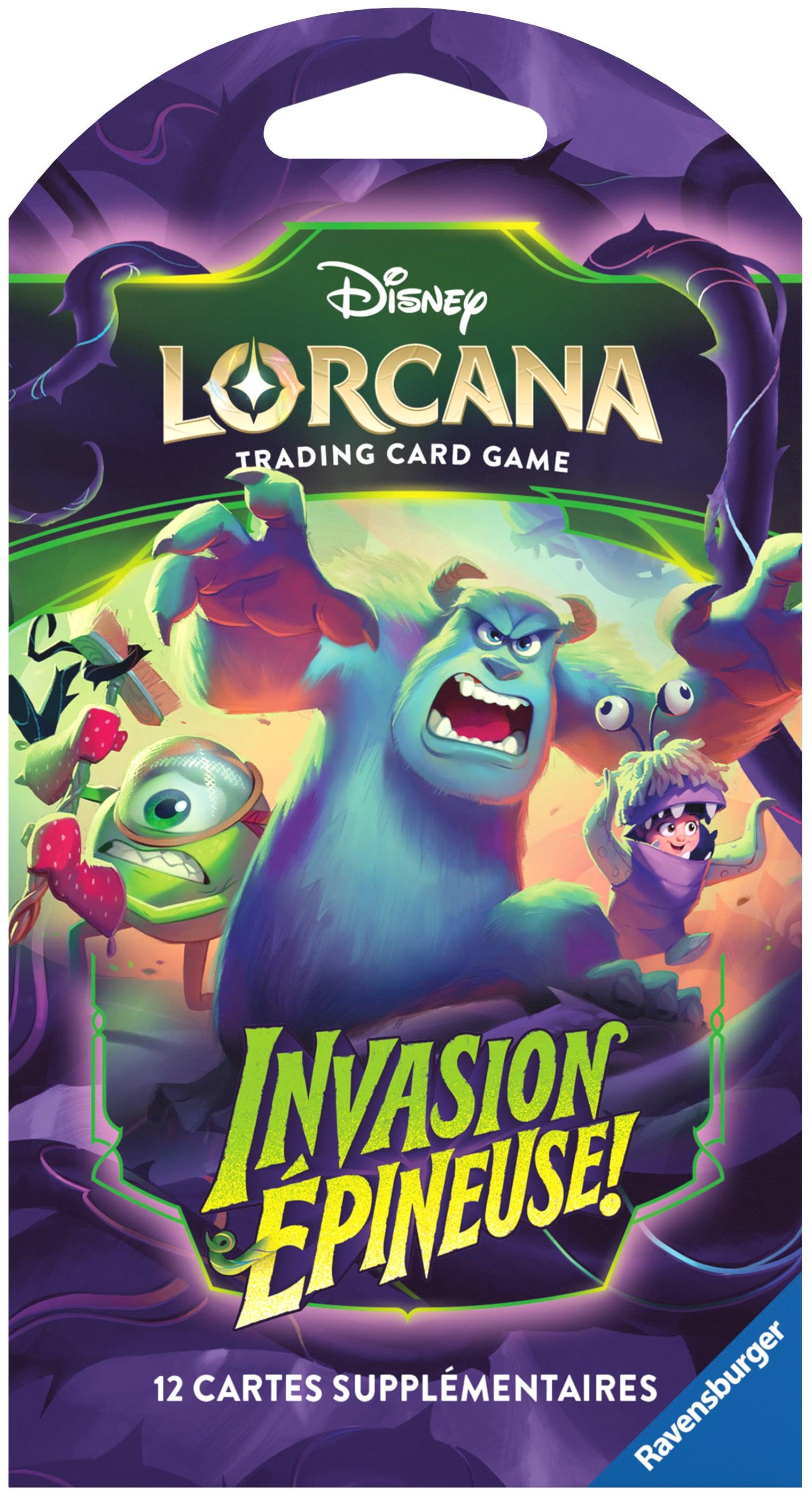 Disney Lorcana JCC : Invasion Épineuse ! - Booster sous blister (1x blister cartonné aléatoire) - FR