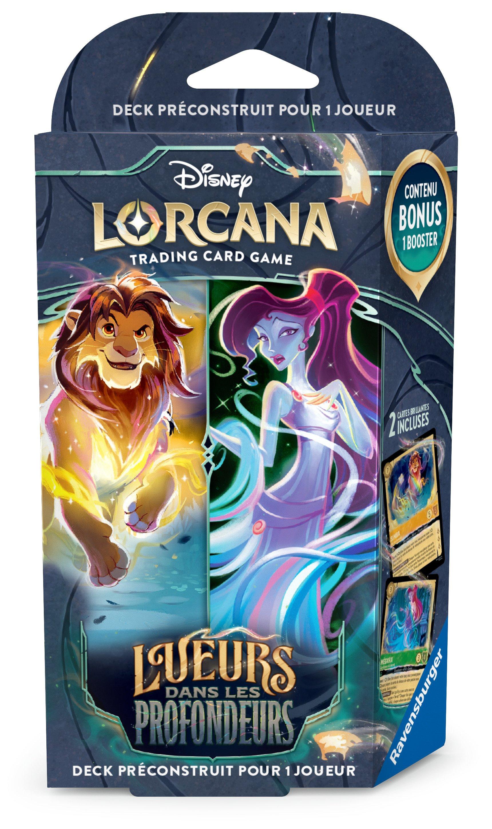 Disney Lorcana JCC : Lueurs dans les Profondeurs - Deck de démarrage Simba et Megara - FR