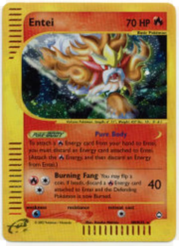 Entei 010 Pokémon-e Aquapolis