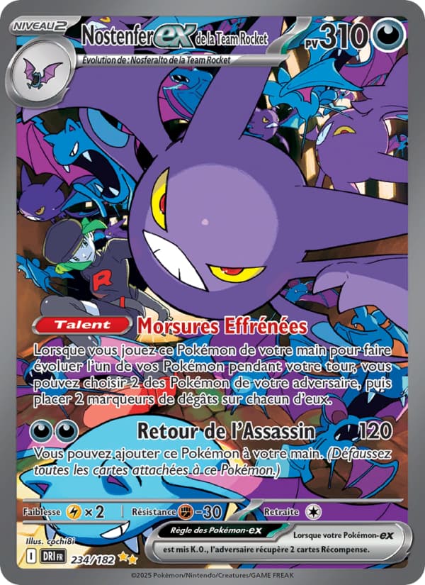 Nostenfer-ex de la Team Rocket 234 Ecarlate & Violet Rivalités Destinées EV10