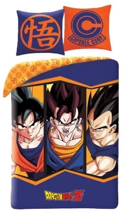 Dragon Ball Z - Parure de housse de couette + 1 taie d\'oreiller (200x140cm + 65x65cm)