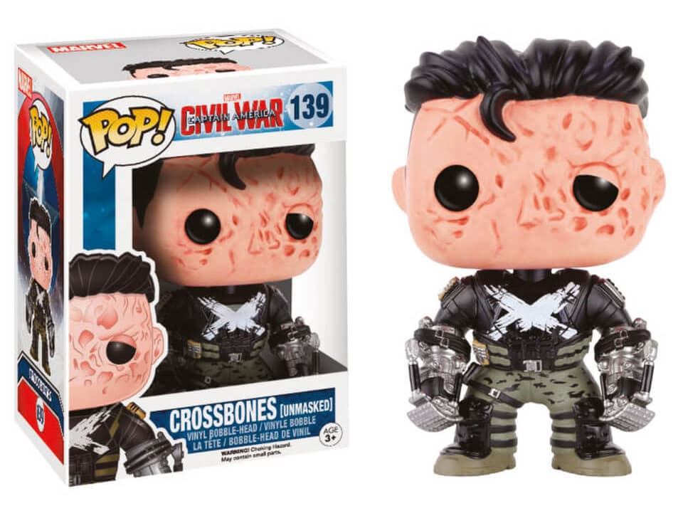 Funko Pop! Marvel: Captain America: Civil War - Crossbones (Unmasked) (Underground Toys Exclusive)