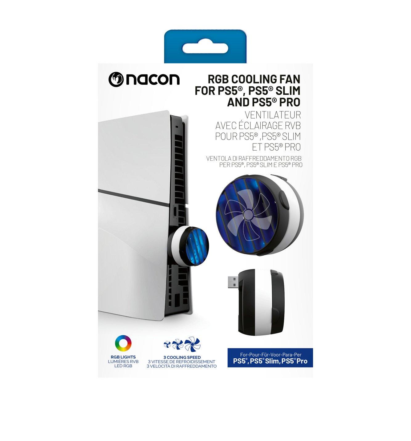 Nacon - Ventilateur avec éclairage RVB pour PS5, PS5 Slim et PS5 Pro Nacon - Ventilateur avec éclairage RVB pour PS5, PS5 Slim et PS5 Pro