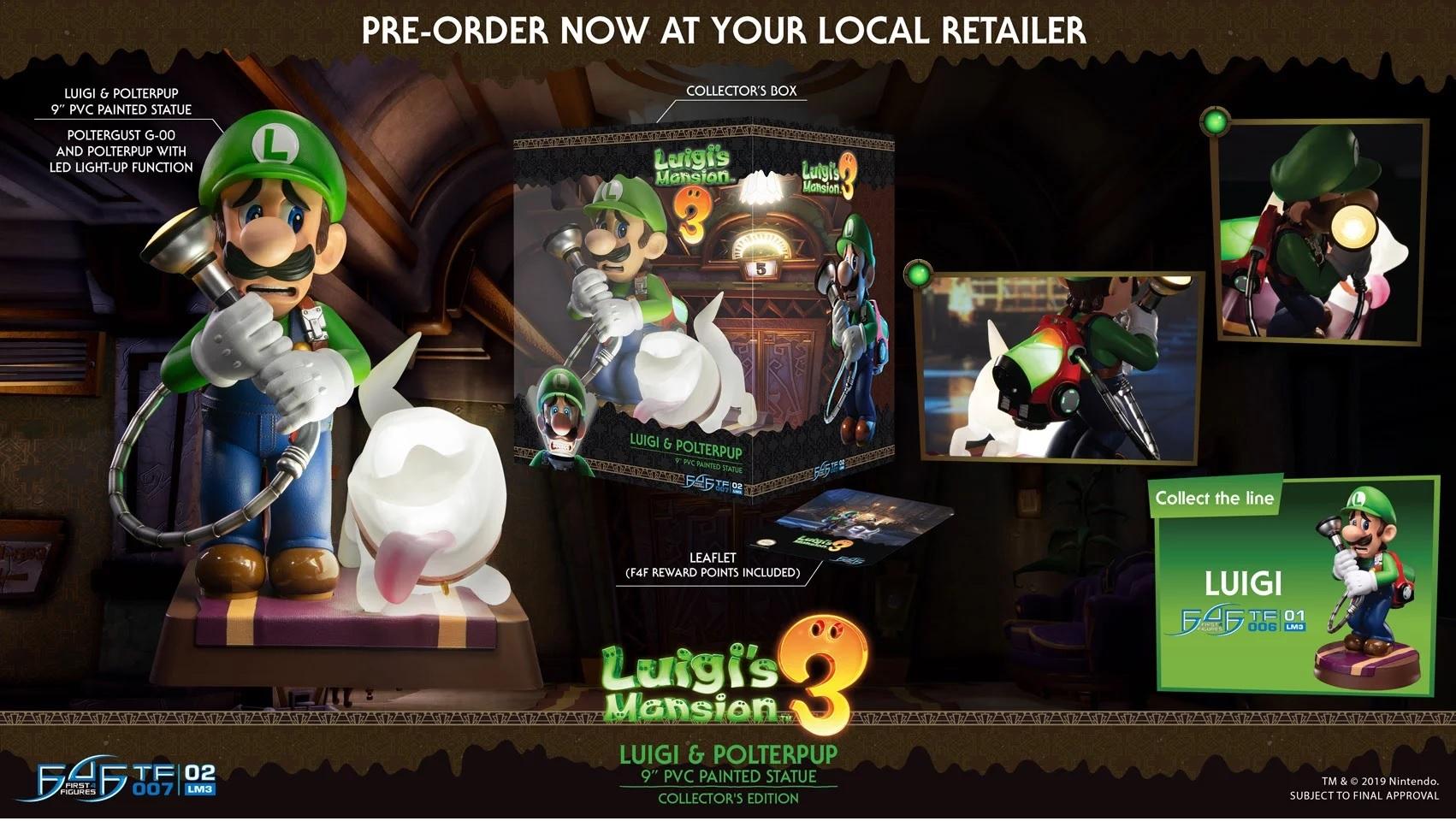 First 4 Figures - Luigi\'s Mansion 3 - Luigi Statue Edition Collector 25cm