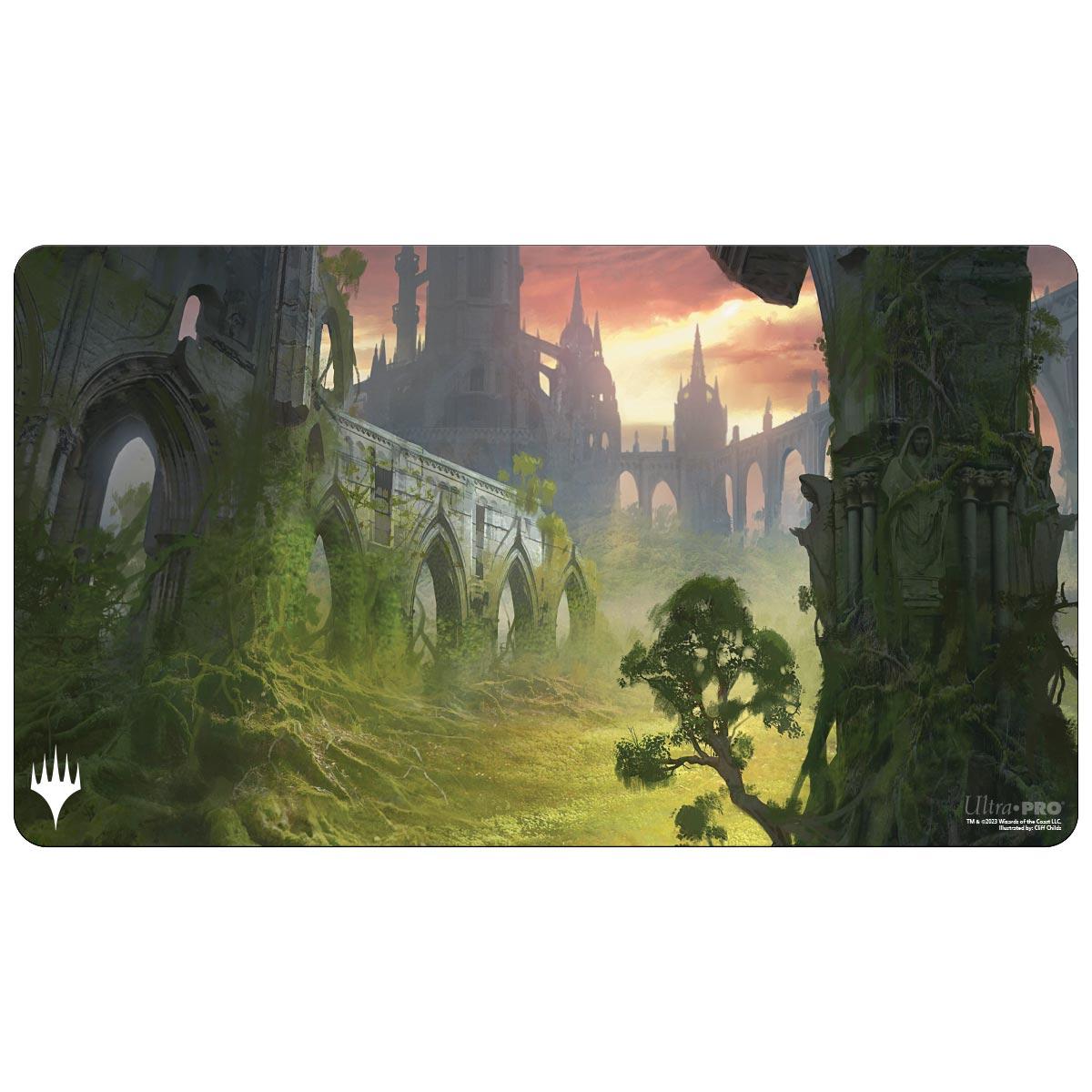 Ultra Pro - Magic - The Gathering - Ravnica Remastered - Tapis de jeu Terrain d\'attaque des clans Gruul (60 x 34 cm)