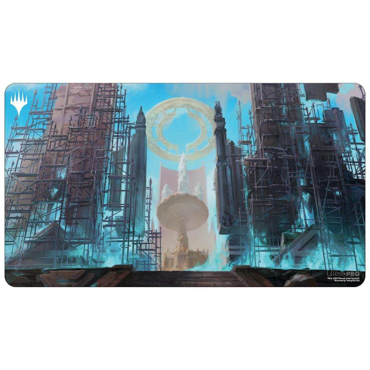 Ultra Pro - Magic - The Gathering - Ravnica Remastered - Tapis de jeu Fontaine sacrée du Sénat d\'Azorius (60 x 34 cm)