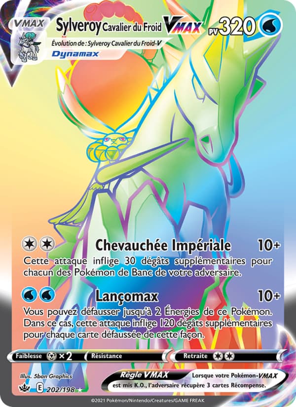 Sylveroy Cavalier du Froid VMAX 202 Épée & Bouclier Règne de Glace EB06