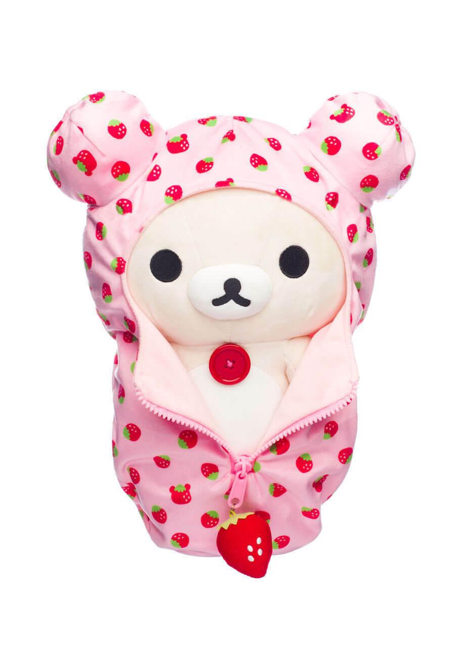 Korilakkuma - “Patroon Slaapzak” Medium Pluche 34cm