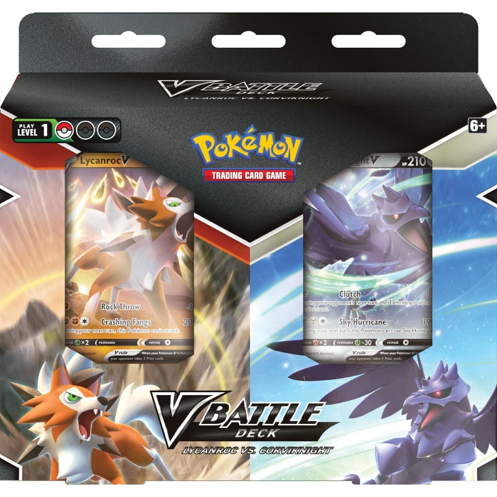 Pokémon JCC - Bundle de Deck Combat Corvallis-V et Lougaroc-V