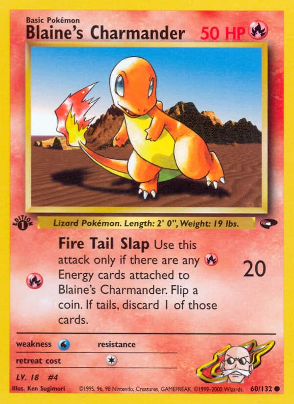 Blaine's Charmander 060 Gym Gym Challenge EN