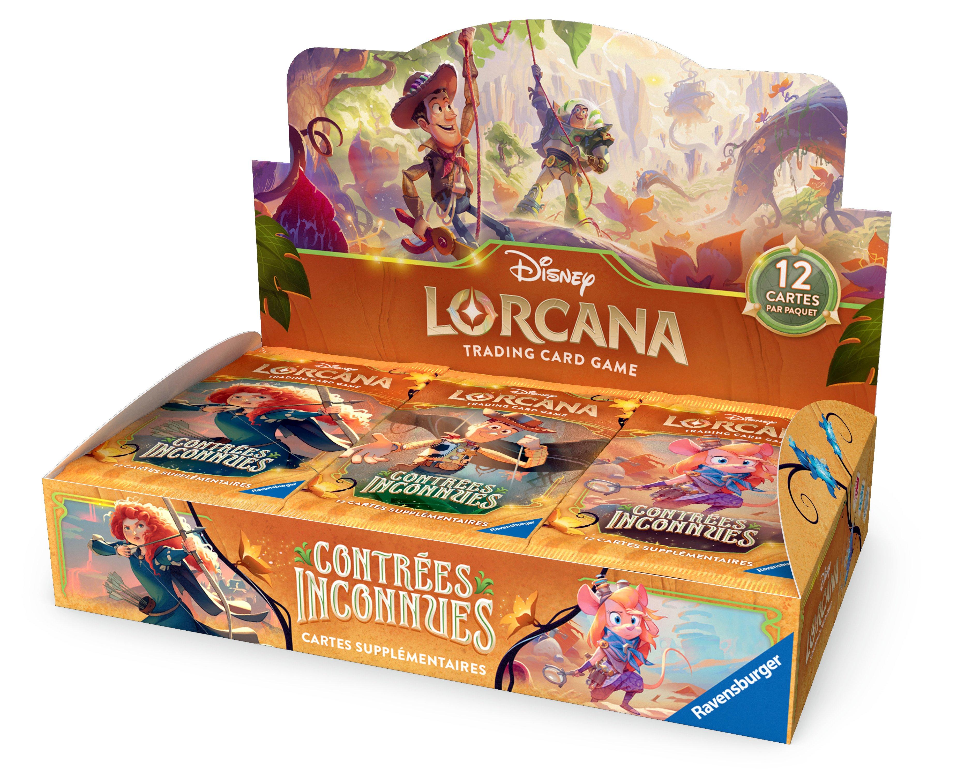 Disney Lorcana JCC : Contrées Inconnues - Display de Boosters (24 Boosters) - FR