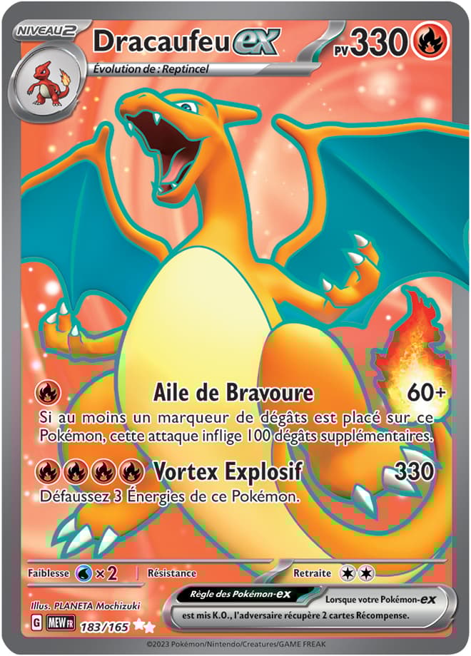 Dracaufeu ex 183 Ecarlate & Violet 151 EV035