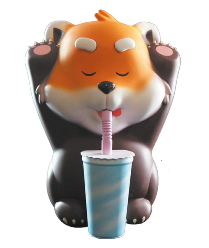 Mogu Mogu Pets - Bubble Tea Panda Rouge Statue 18cm
