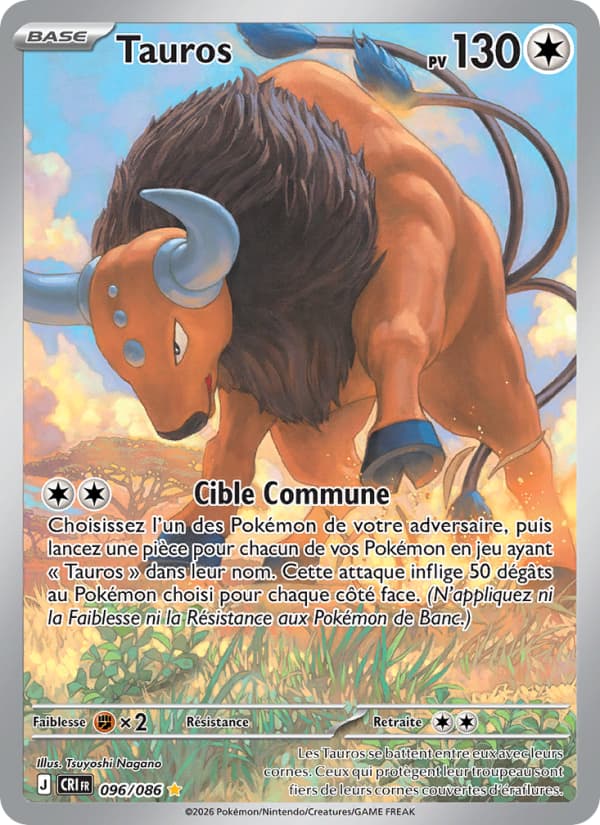 Tauros 096 Méga-Évolution Chaos Ascendant ME04
