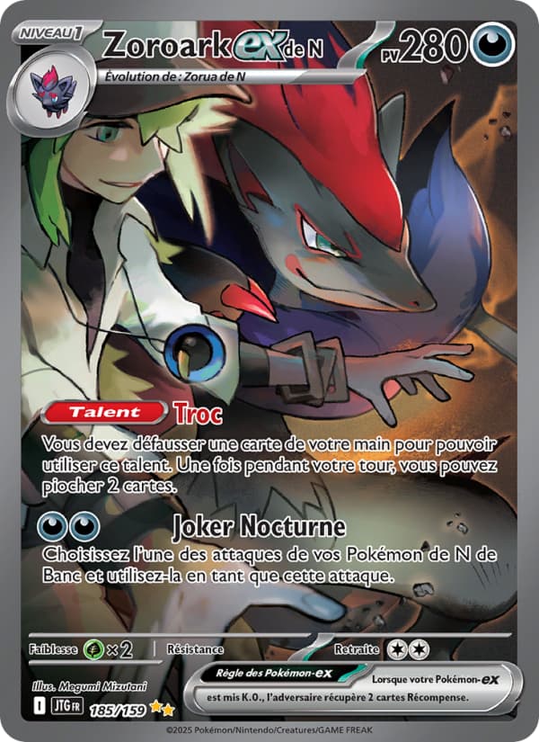 Zoroark-ex de N 185 Ecarlate & Violet Aventures Ensemble EV09